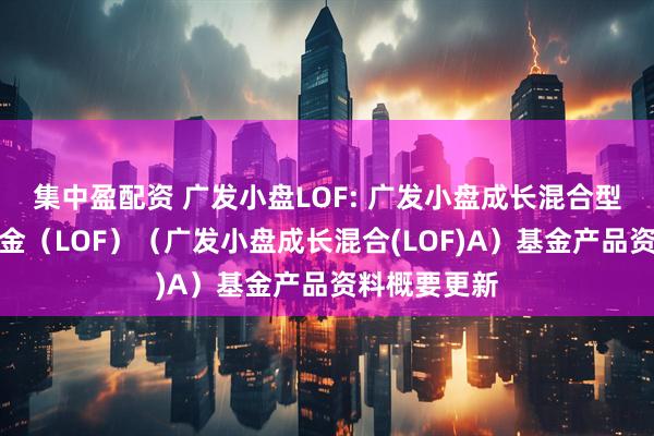 集中盈配资 广发小盘LOF: 广发小盘成长混合型证券投资基金（LOF）（广发小盘成长混合(LOF)A）基金产品资料概要更新
